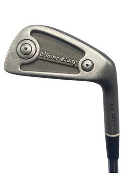 classic lady 8 iron golf club stainless steel right handed silhouette grip READ